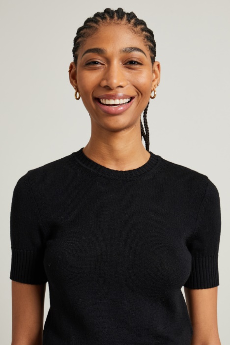 Maglia girocollo in lana