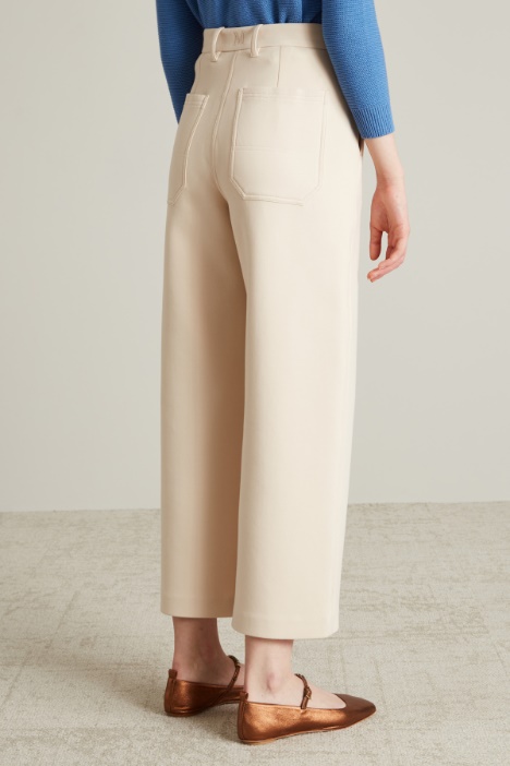 Cropped jersey trousers Intrend - 3