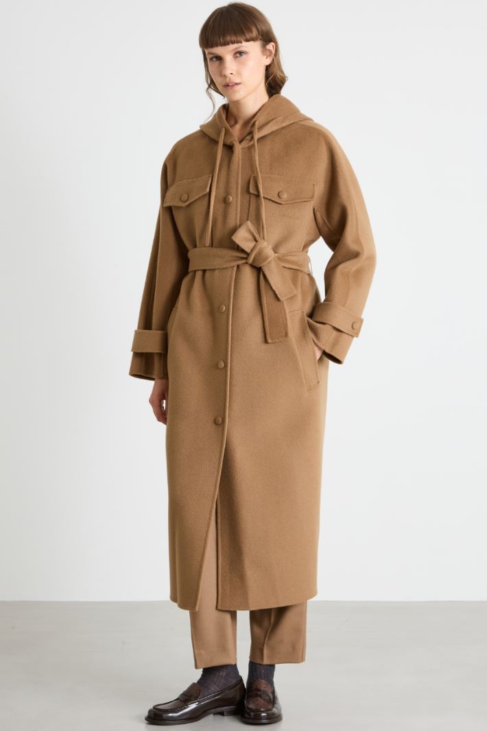 Coat with drawstring hood Intrend - 2