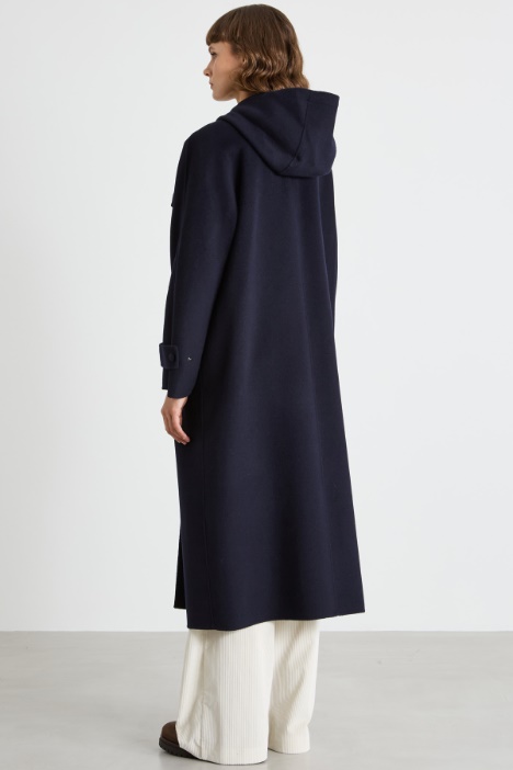 Cappotto con cappuccio a coulisse