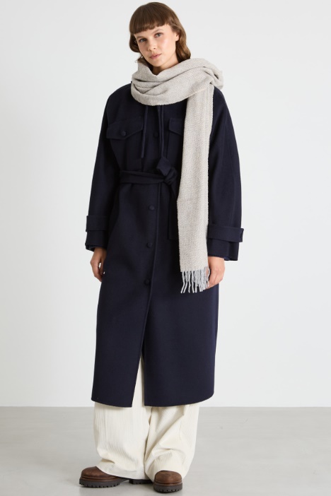 Coat with drawstring hood Intrend