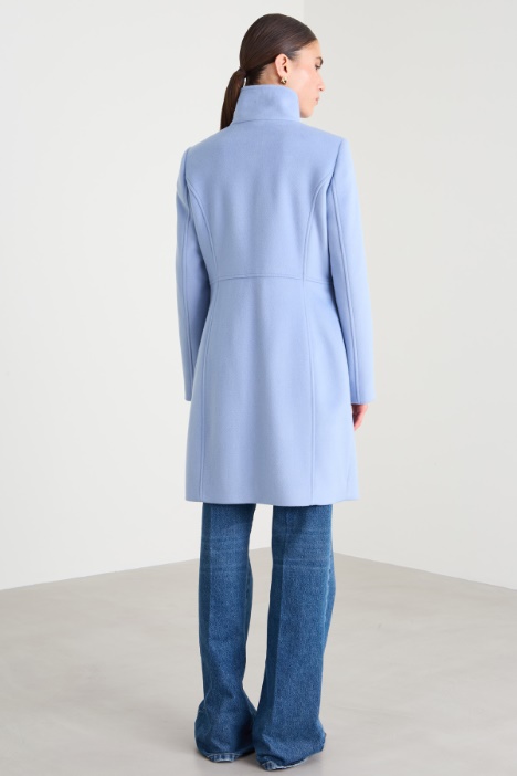 Cappotto slim in drap di lana