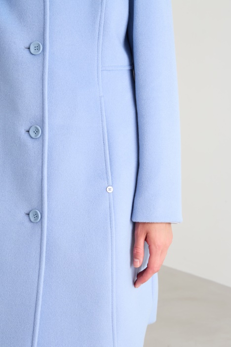 Cappotto slim in drap di lana