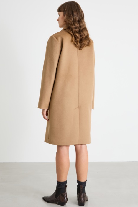 Cappotto doppiopetto in drap