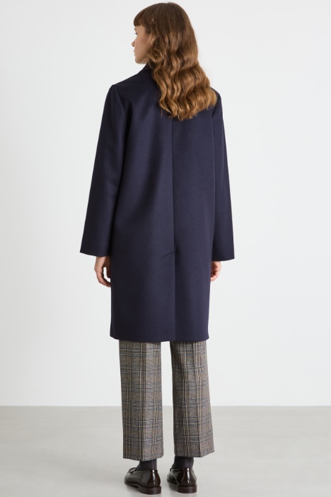 Cappotto doppiopetto in drap