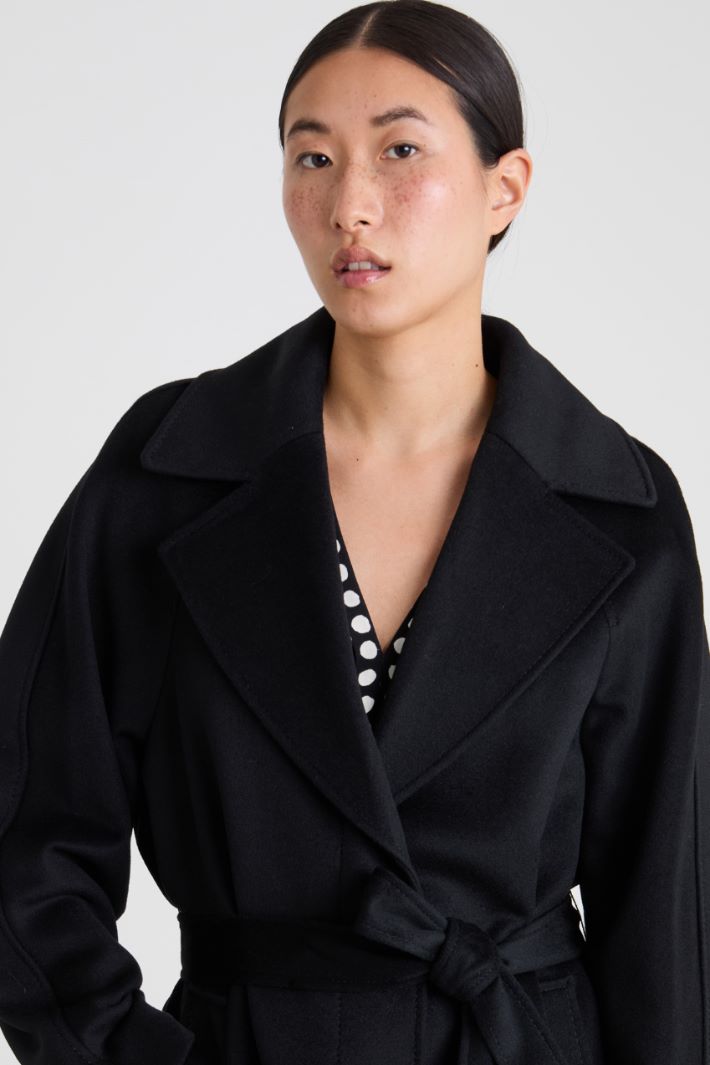 Cappotto lungo in drap di lana Intrend - 4