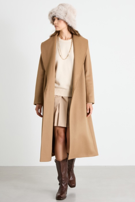 Cappotto con collo sciallato Intrend