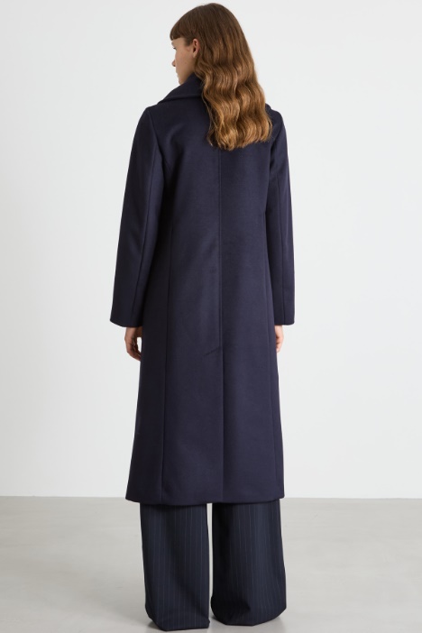 Cappotto con collo sciallato