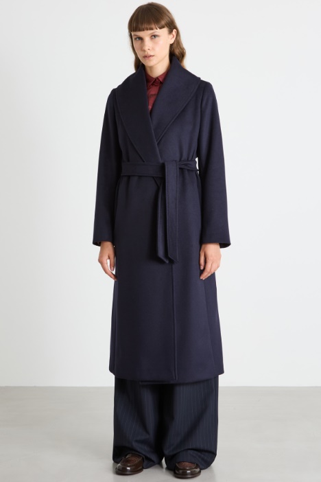 Cappotto con collo sciallato