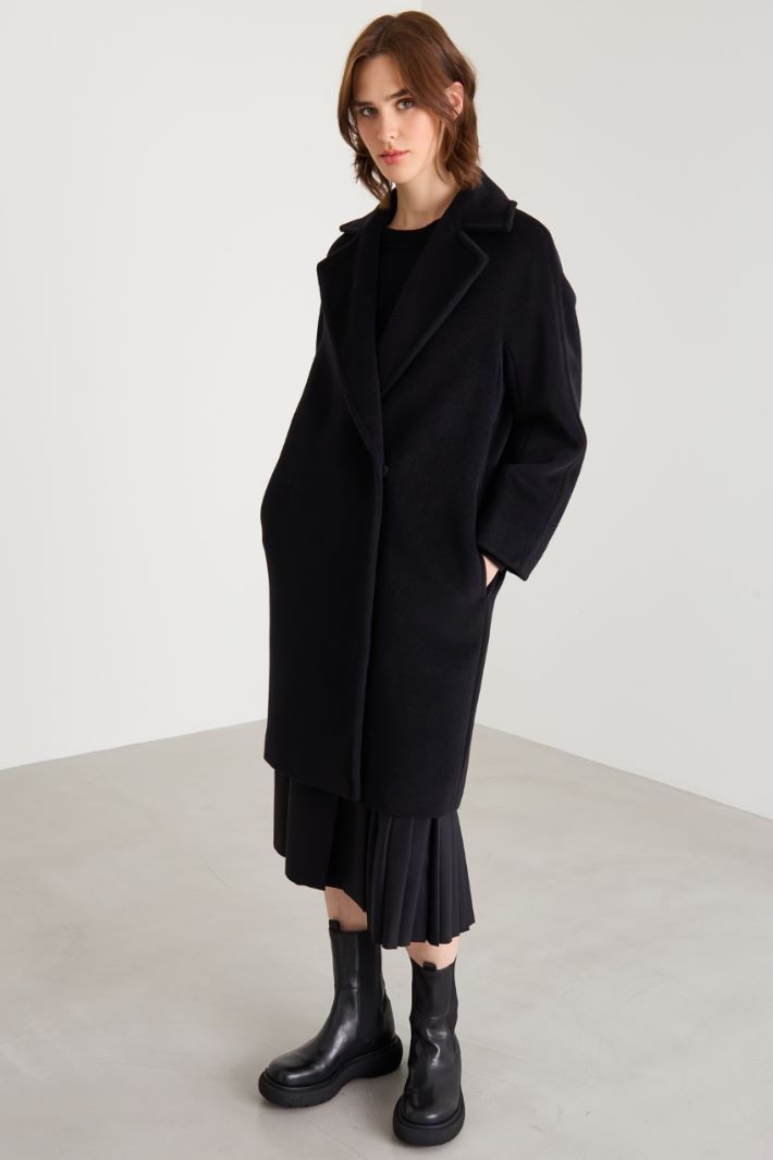 Double-breasted coat with maxi lapels Intrend - 2