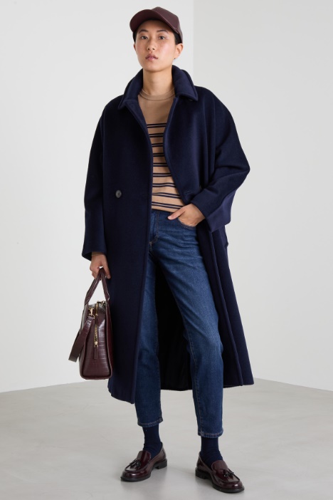 Coat with belt Intrend