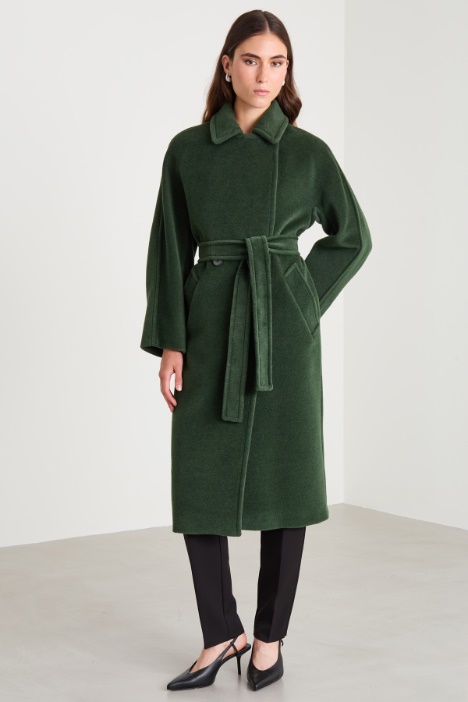 Cappotto con cintura