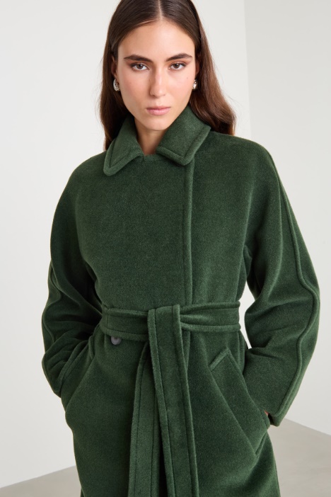 Cappotto con cintura