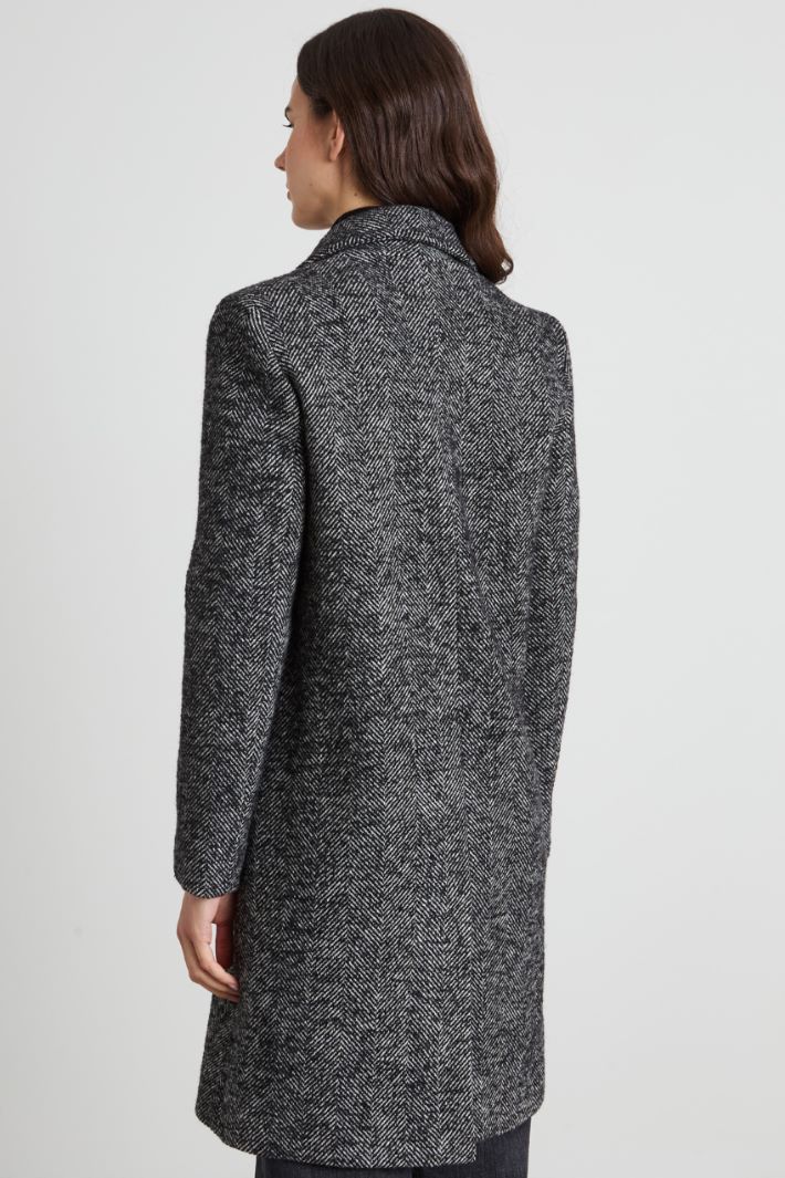 Cappotto in chevron bouclé Intrend - 3