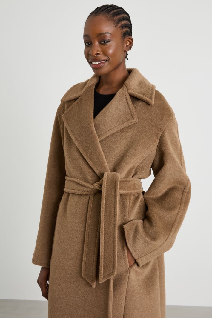 Long wrap coat Intrend - 4