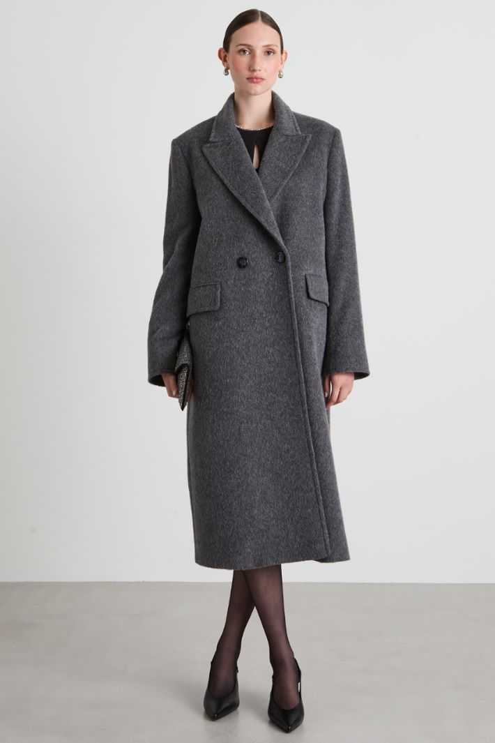 Cappotto dritto in beaver Intrend - 4