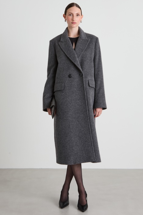 Abrigo recto de beaver