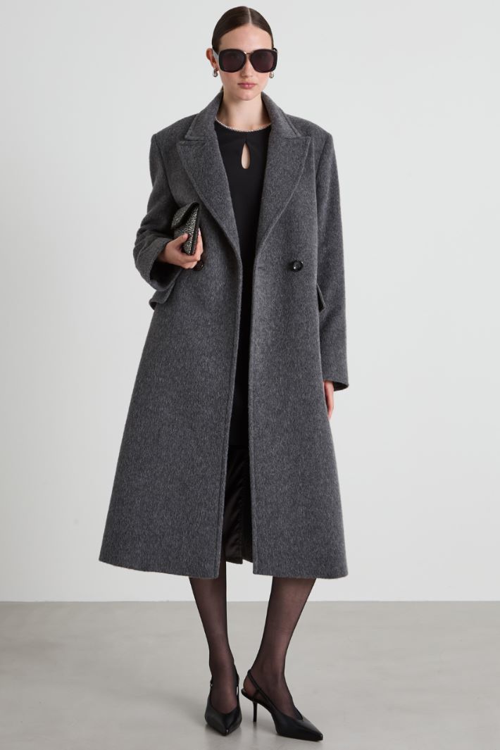 Cappotto dritto in beaver Intrend
