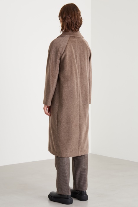 Cappotto doppiopetto in beaver