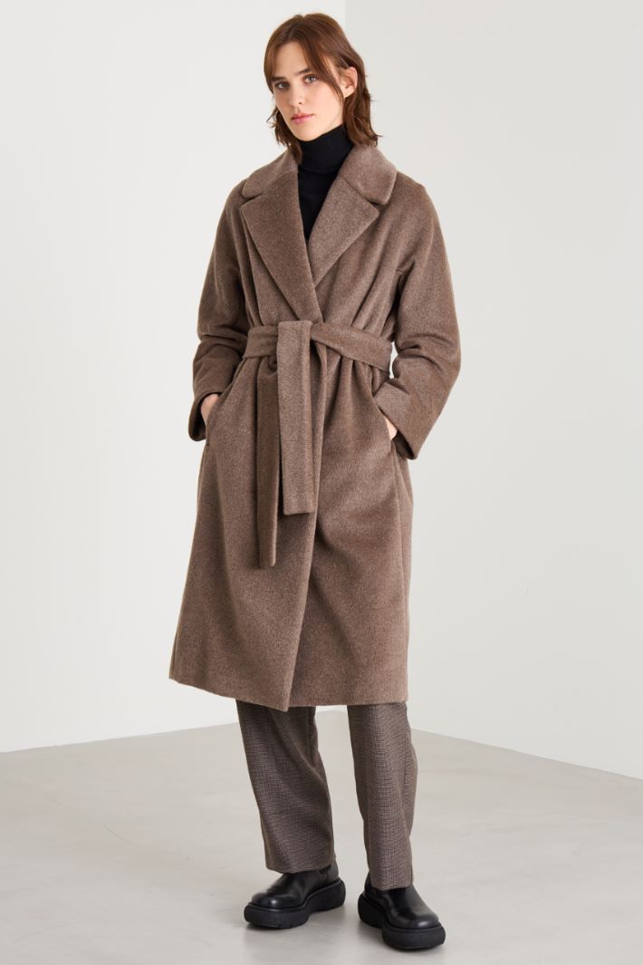 Double-breasted beaver coat Intrend - 2