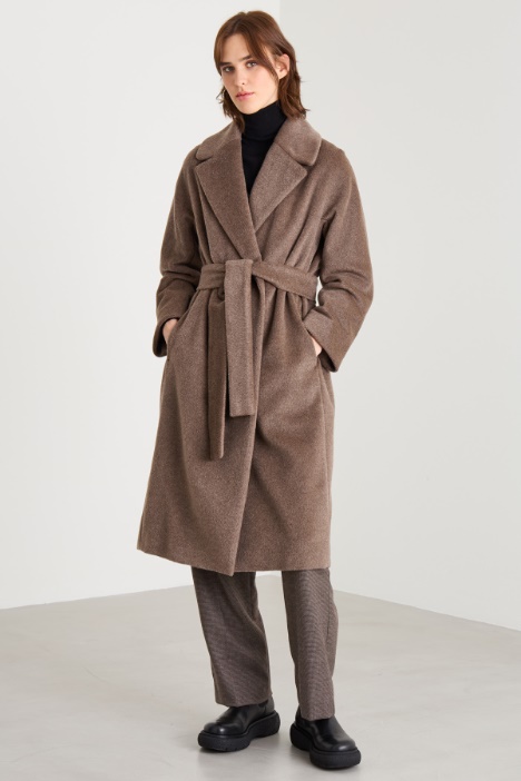 Cappotto doppiopetto in beaver