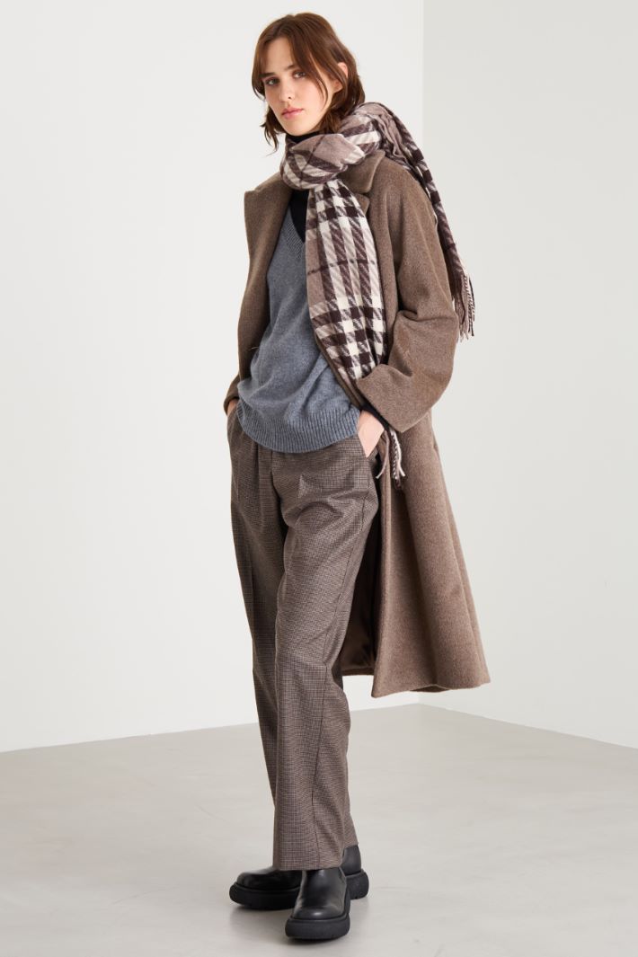 Double-breasted beaver coat Intrend