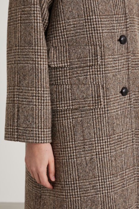 Cappotto in tweed di lana