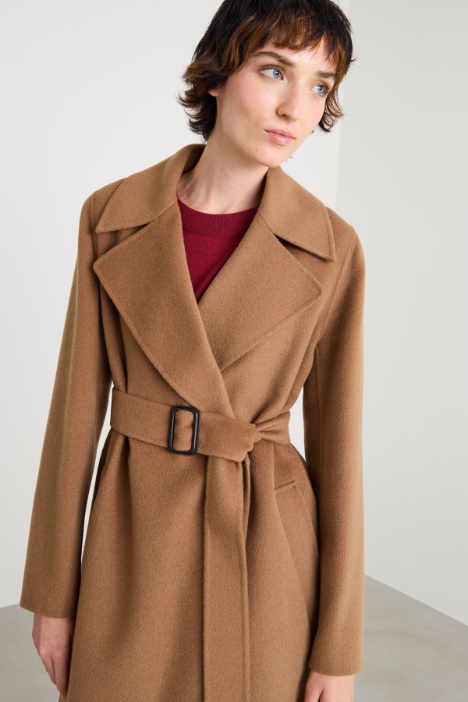 Cappotto lungo in panno