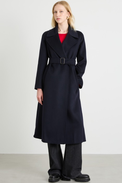 Cappotto lungo in panno