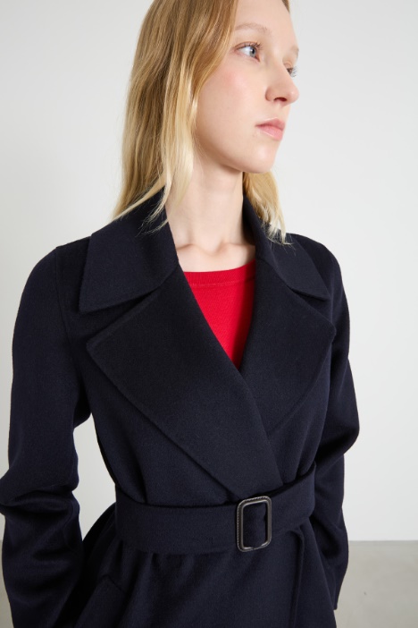 Cappotto lungo in panno