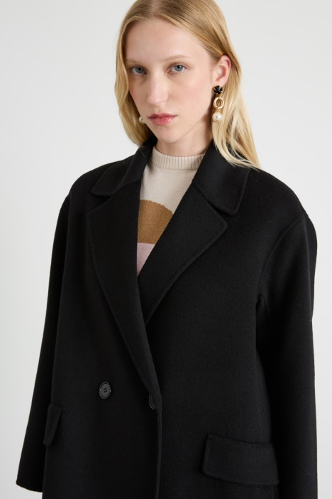 Cappotto lungo in panno