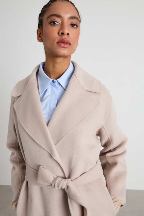 Wool coat with belt Intrend - 2