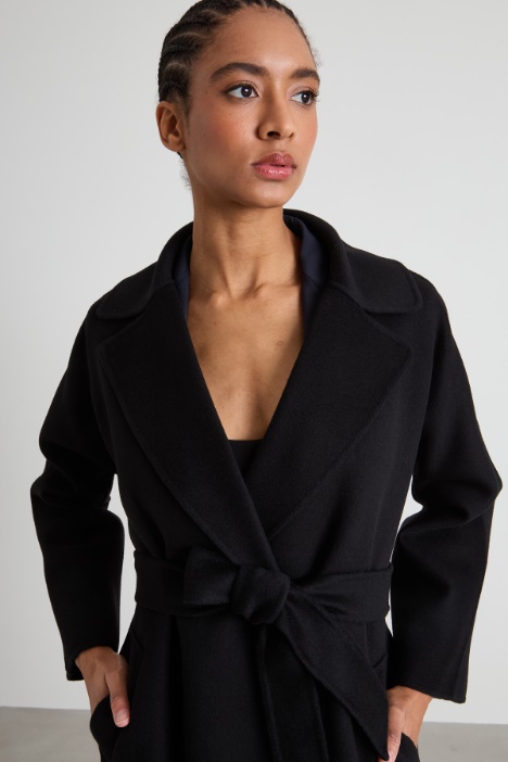 Abrigo de paño de lana