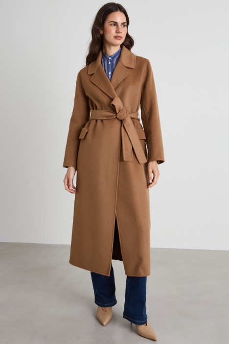 Cappotto a vestaglia in drap