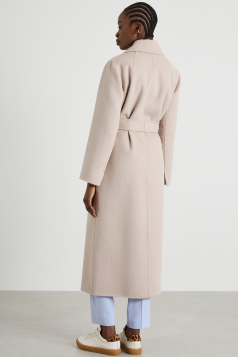 Cappotto a vestaglia in drap