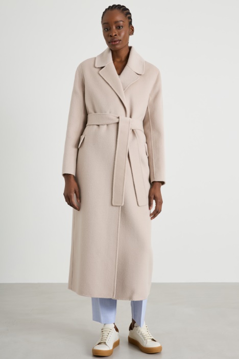 Cappotto a vestaglia in drap