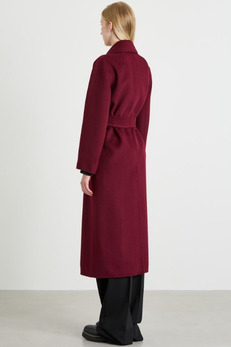 Cappotto a vestaglia in drap