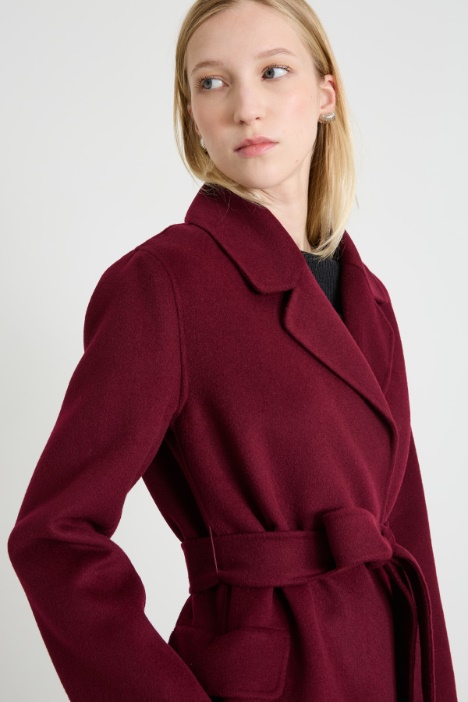 Cappotto a vestaglia in drap