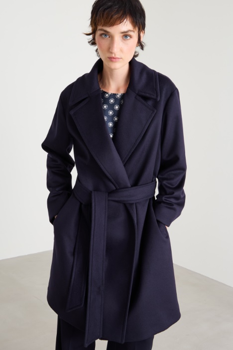 Cappotto in drap zibellinato