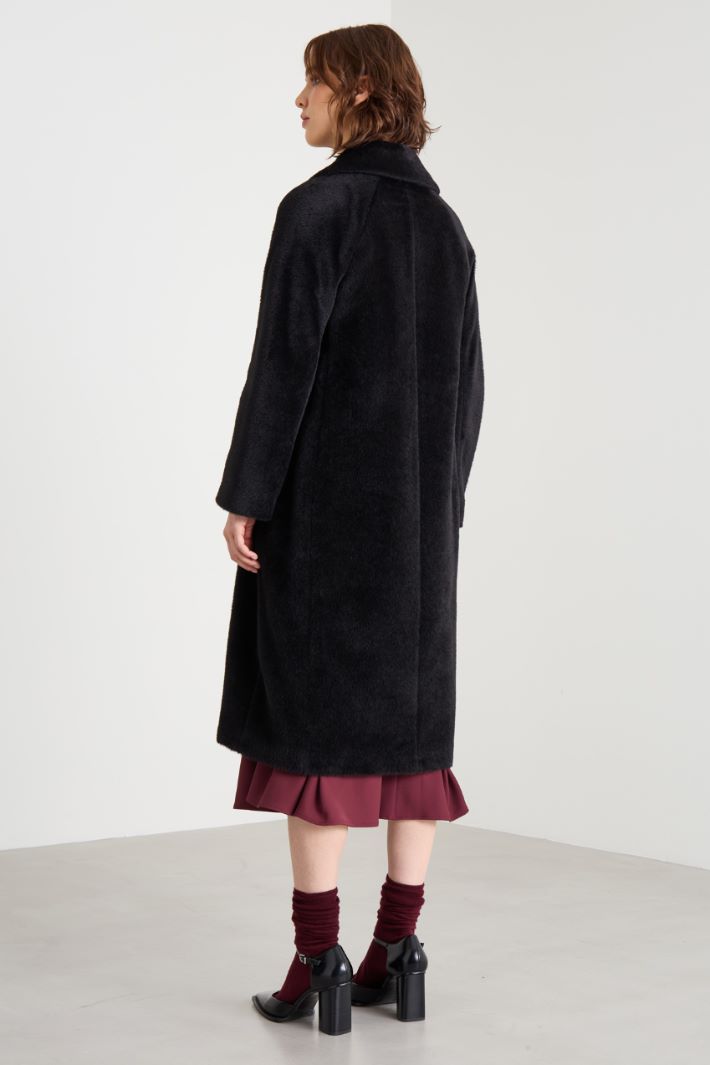 Double-breasted beaver coat Intrend - 4