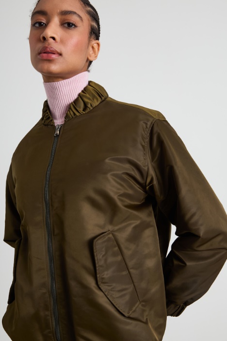 Bomber in duchesse impermeabile