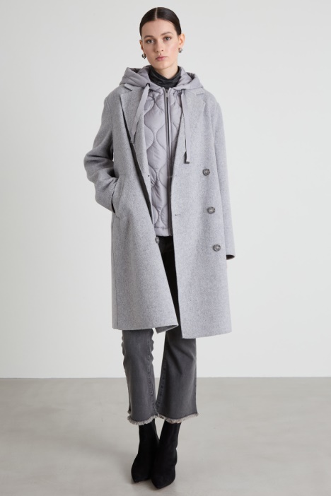 Abrigo con chaleco acolchado