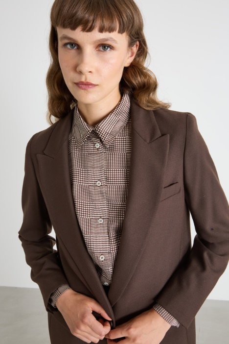 Blazer monopetto con bottone singolo