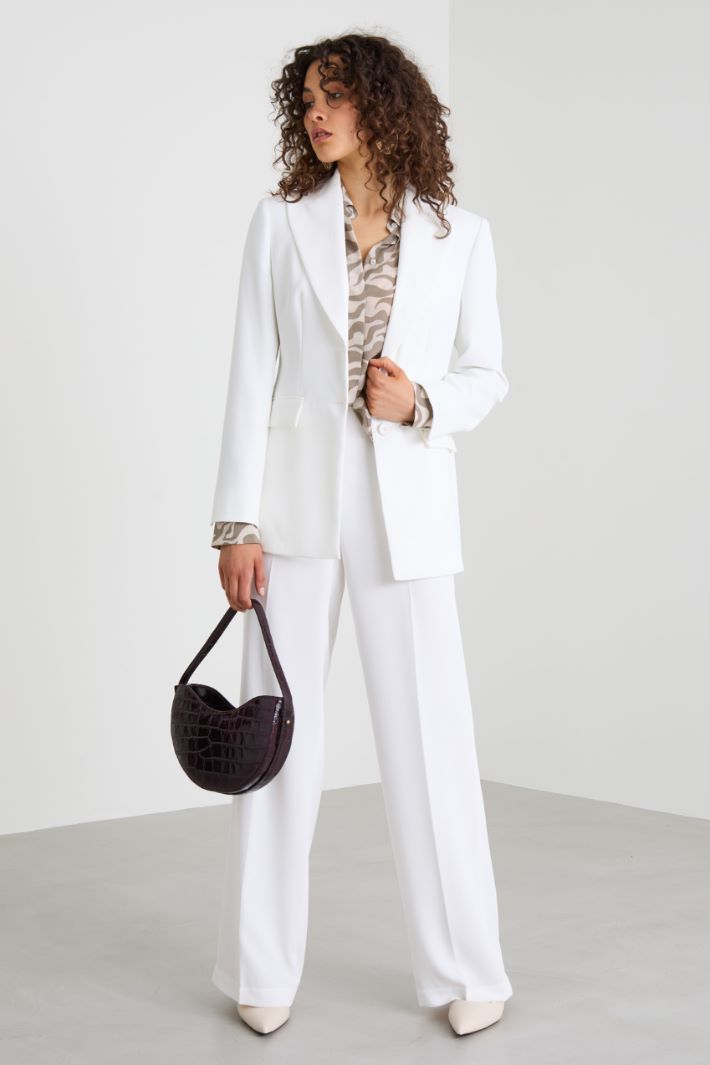Single-breasted twill blazer Intrend - 3