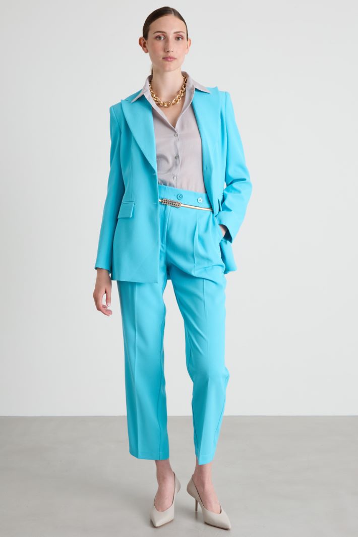 Single-breasted twill blazer Intrend - 3