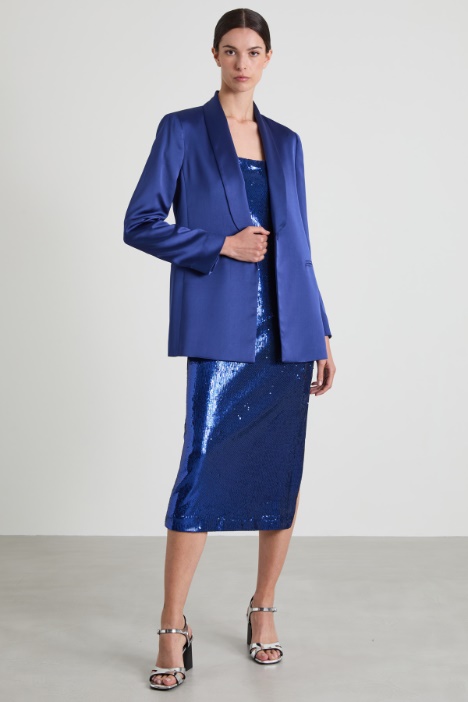 Blazer de satén Intrend