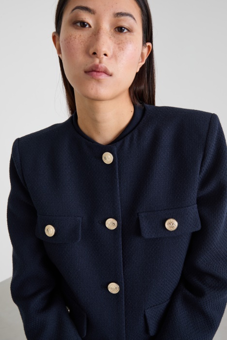 Giacca con bottoni in metallo