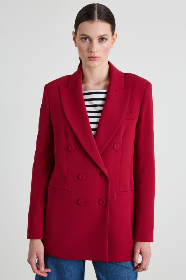 Double-breasted cady blazer Intrend