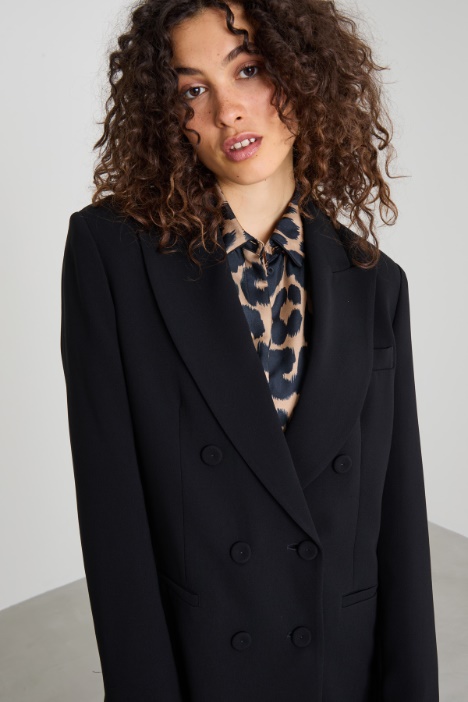 Blazer cruzado de cady