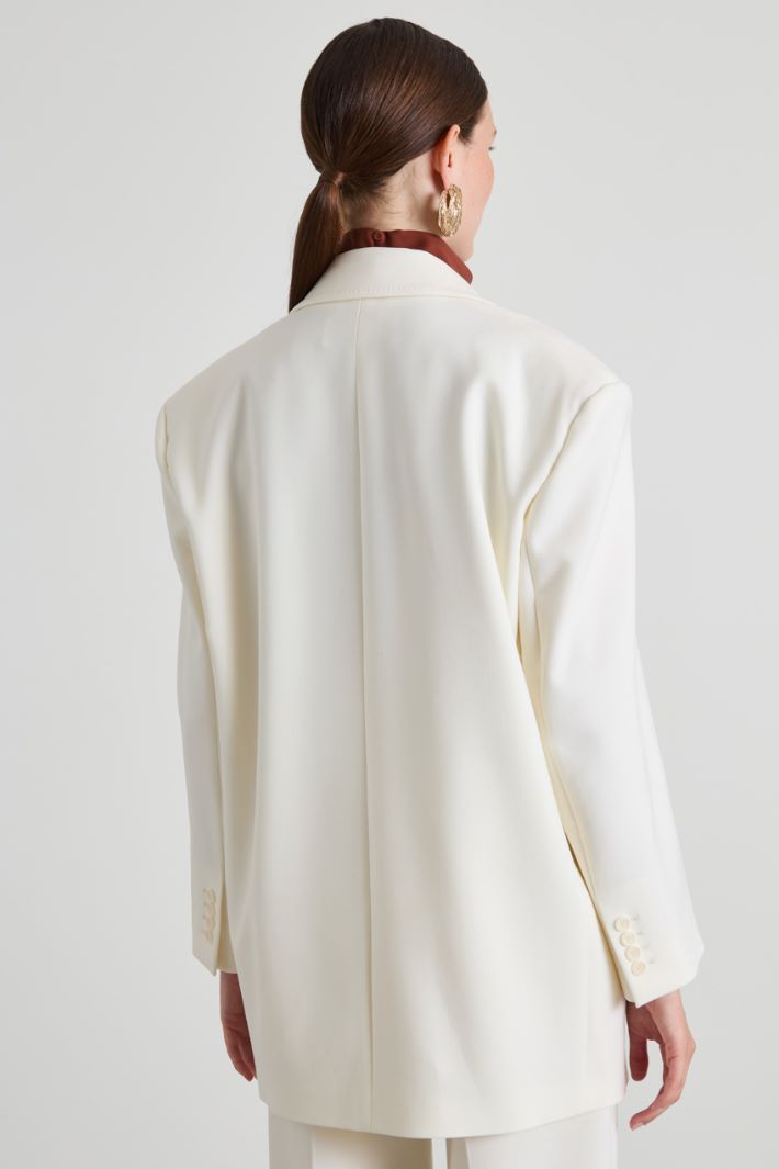 Blazer over in crépe di lana Intrend - 2